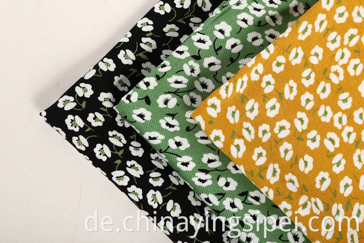 Stocklot Großhandel Twill gewebt Floral Viskose Druckstoff für Kleid